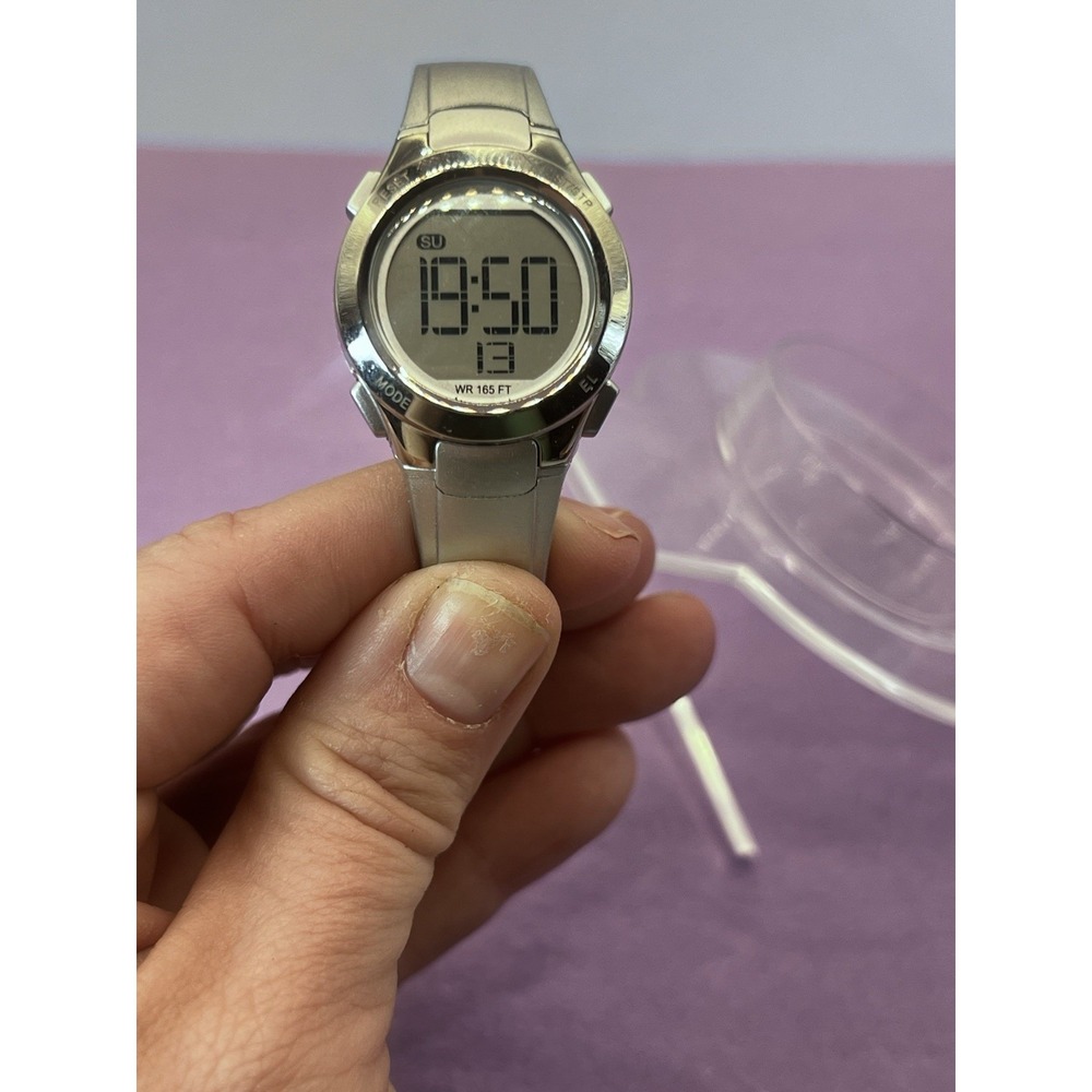 Amazon Essentials Digital Womens Sports Watch MS063(R) Gray 165m WR